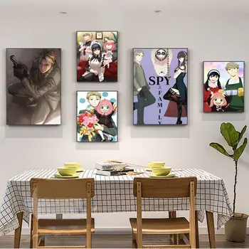 Špionážne X Rodiny Anime Plagáty Sticky Whitepaper Vytlačí Plagáty, Umelecké Diela Izba Stenu Decor