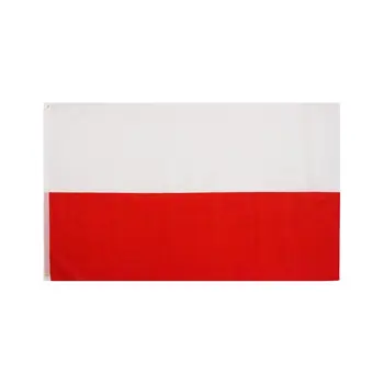 3X5 Ft Poľsko poľská Vlajka Dvakrát Prešité Vlajky Polyester s Mosadznými osadené priechodkami