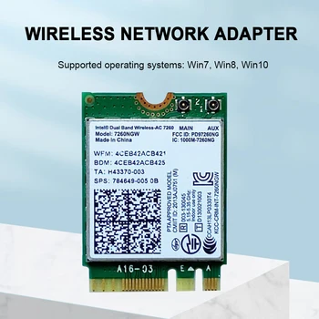 1200M Interného Sieťového Adaptéra Dual Band 2.4 G 5G WiFi Bezdrôtové Sieťové Karty, Bluetooth-kompatibilné 4.0 NGFF M. 2 na pracovnej Plochy Notebooku