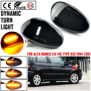 Auto LED Dynamický Zase Signálneho Svetla Na ALFA ROMEO 145 146 Typ 930 155 GTV SPIDER Sekvenčné Zrkadlo Indikátor