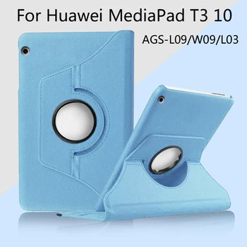 Prípad Pre Huawei MediaPad T3 10 AGS-L09 AGS-L03 AGS-W09 9.6 palcový Tablet, Stojan PU Kožené Chránič Rukáv Prípade, že Kože Kryt Pre