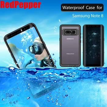 Pre Samsung Galaxy Note 8 Note9 Prípade Pôvodného RedPepper Dot Série Vodotesný IP68 Potápanie pod vodou PC + TPU Brnenie Kryt SN84