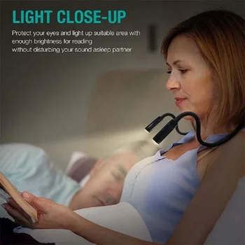 Led Krku Ľahké Prenosné LED Lampa na Čítanie Krku Visí Objať Lampa Flexibilné Handsfree Nočný Beh, Chôdza Osvetlenie Vonkajšie Baterka