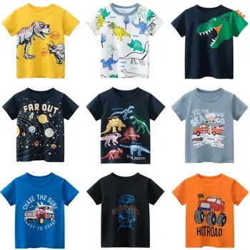 HH Chlapci T-shirt 2022 v Lete Deti Cartoon Krátky Rukáv T-shirts chlapčeka Bežné Bavlna Top Oblečenie detské Oblečenie Pre Teenagerov 0