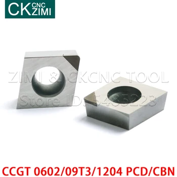 CCGT060202 CCGT060204 CCGT09T302 CCGT09T304 CCGT09T308 CCGT120404 CCGT120408 PCD CBN-diamond vložiť dreva sústruženie CNC nástroj vložiť