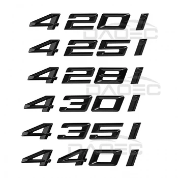 Auto ABS Kufor Písmená Logo 420i 428i 425i 430i 435i 440i Odznak Znak Nálepka Pre BMW 4 Série F32 F33 F36 G22 G23 G26