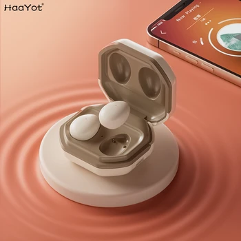 HAAYOT Neviditeľné Mini Bluetooth 5.3 Headsetu Na Ucho TWS Slúchadlá Bezdrôtové Stereo Slúchadlo pre Iphone a Android s Nabíjačku Prípade