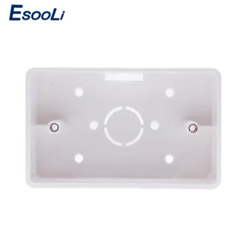 Esooli Externé Montážnej škatule 117mm*72 mm*33 mm pre 118*72 mm Dotykový Spínač a USB port Pre Všetky Pozície Stien