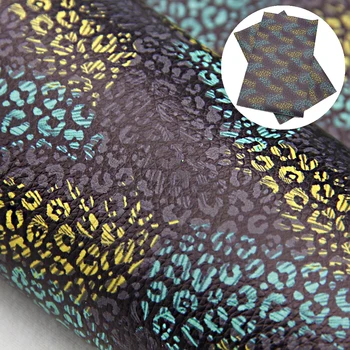 20*33 CM Liči Leopard Vytlačené Faux Kožené Textílie pre Luky Syntetickej Kože HOBBY Ručné Materiálov,1Yc12237