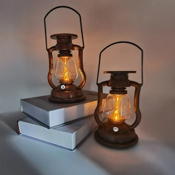 Slnečné Retro Classic Flameless Elektrické Petrolej Lampy Prenosné LED Svietidlo Svetlá Antik Dekorácie Na Záhradu, Nádvorie, Terasa