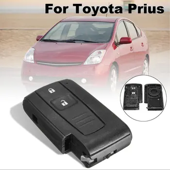 2-tlačidlo náhradné diaľkové kľúčom, bez čepeľ inštalácia pre Toyota Prius Corolla Verso Smart Card Kryt Prípade