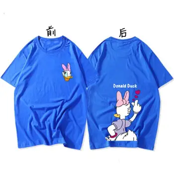 Disney Mickey Cartoon bavlnené tričko Y2 voľné žien grafické T-shirt Kawaii oblečenie Rodák T-shirt Módne dámske top