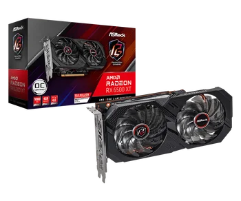 ASROCK AMD Radeon RX 6500XT Phantom Gaming D 4GB OC RX 6500XT GDDR6 64-bitové 6nm NOVÝ grafický procesor (GPU) podpora AMD Intel Desktop Doska