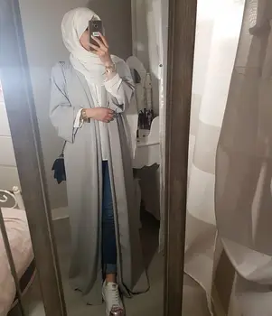 Veľké Dospelé Moslimských Módne Prehrabať Abaya Dubaj Islamskej 7 Farba Fialová Abaya s Modlitbou Oblečenie