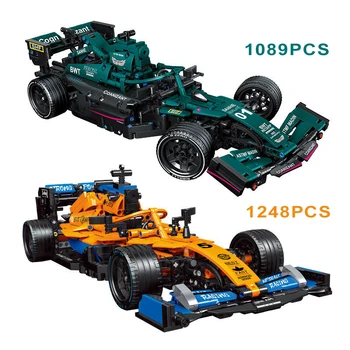 1248PCS Technické Mclaren F1 Formula Racing Car Stavebné Bloky Expert Super Rýchlosť Vozidla Zhromaždiť Tehly Hračky, Darčeky Pre Dospelých