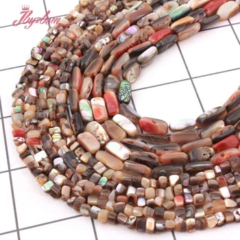 Prírodné Netradičné Multicolor Abalone Shell Perly Prírodného Kameňa Korálky Pre DIY Ženy Náhrdelník Náramok Šperky Robiť 15