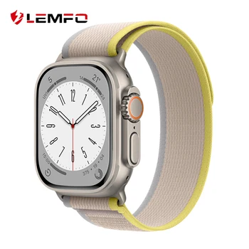 LEMFO Smart Hodinky Ultra Smartwatch Muži Ženy Sledovať Ultra Bluetooth Hovor NFC Nepremokavé 1.96 Palcový HD Displej, Bezdrôtové Nabíjanie