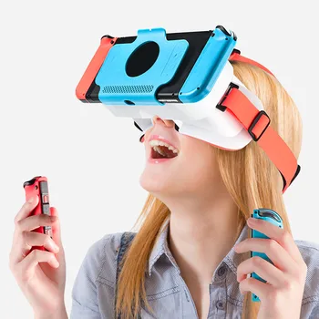 Nastaviteľné VR Okuliare vhodné pre Nintendo Prepínač/NS OLED Herné Konzoly, 3D Okuliare Handsfree Herné Headset Objektív Auta NOVÉ