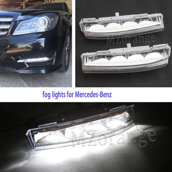 LED DRL Svetlometu na Mercedes-Benz W204 S204 W212 R172 C250 2007-2014 Denných prevádzkových Svetlo LED Hmlové Svetlá pri Jazde na Čítanie