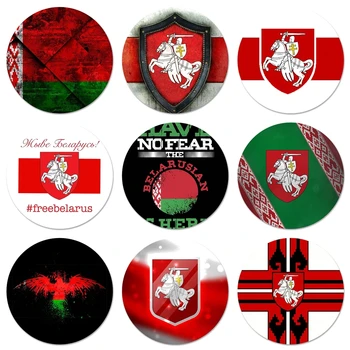 58mm Bielorusko vlajka Odznak Brošňa Pin Príslušenstvo Pre Oblečenie Batoh Dekorácie, darčeky
