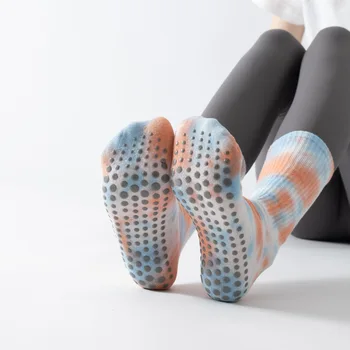 Tie-farbené dlho jogy ponožky svetlo luxusné vietor univerzálne farebné bavlnené ponožky vlhkosti absorpcie potu osobnosti módy