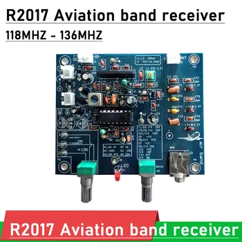 118M-136MHz R2017 Letectva kapela prijímač Letectva rádio AM 10.7 MHz PRE hovor medzi lietadlami / tower VHF antény