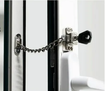 1PCS Okno Nehrdzavejúcej Ocele Chain Lock/Oceľové Okná Chain Lock na Ochranu Familyliding Dvere a Okná Deti Zámok CP380