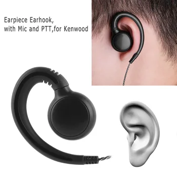 2 PIN Slúchadlo Headset PTT MIC Pre Kenwood 2 Spôsob Rádio Walkie Talkie Rádio Príslušenstvo 180 Otočné Slúchadla Earhook