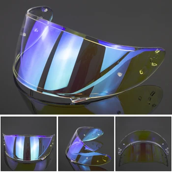 Motocyklové prilby anti fog Anti-UV PC clonu Objektívu Model pre SHOEI X14 plnú tvár prilba clonu zrkadlový Objektív 0