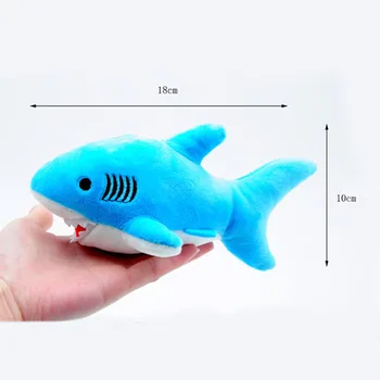 1pc 18 CM Tichom Plyšové plyšová Bábika Keychain Prívesok Žralok, Plyšové Hračky, Bábiky Shark Plyšové Hračky Model I0126
