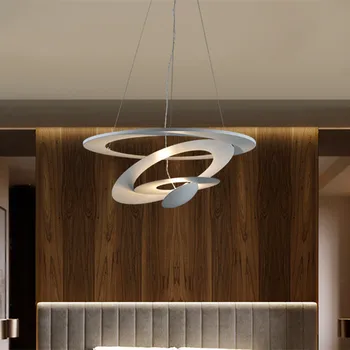 Pirce Mini Pozastavenie Lampa Nordic krúžok svetlo špirála Dizajnér prívesok Svietidlá pre jedáleň, obývacia izba kaviareň biela prívesok svetlo
