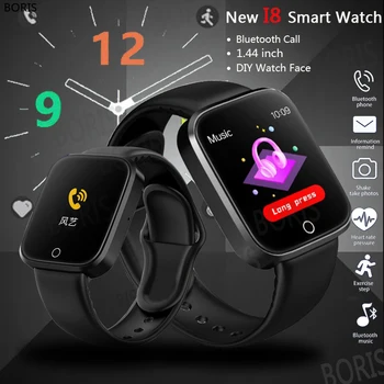 2022 Nové I8 Smartwatch Bluetooth Volanie Šport Chytré Náramok DIY Hodinky Muži Ženy Ružová Inteligentné Náramkové Hodiny