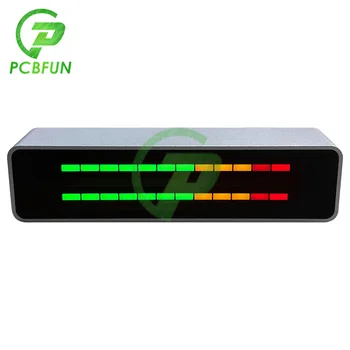 Indikátor úrovne Multicolor LED Hudba Spektra 12 Segment Stereo VU Meter Home Zvuková kontrolka Bar DIY Zosilňovač