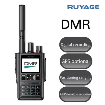 Ruyage DP10 DMR Rádia GPS Walkie Talkie Dlhý Rad Silný Rádio Pre Hutting Vonkajšie Cestovné Digitálne a Analógové obojsmerné Vysielačky