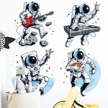 Heatboywade Cartoon Deti Samolepky Na Stenu Astronaut Dekor Obtlačky Škôlky Deti Spálne Dekorácie, Tapety, Vymeniteľné Nástenné Maľby