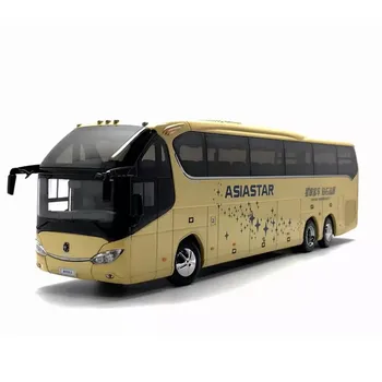 Diecast 1:42 Rozsahu Asiastar Ybl6148h Autobus Model s Žltá/modrá Verzia