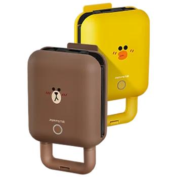 220V Domácnosť, Elektrické Stebėtų Maker Žltá/Hnedá Farba k Dispozícii Mini Prenosné Sandwich Pečenie Stroj