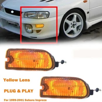 Auto LED Zase Signál svieti Na Subaru Impreza RS Coupé 1999-2001 Sedan Predný Nárazník Blatník Bočné Obrysové Svetlá Blinker