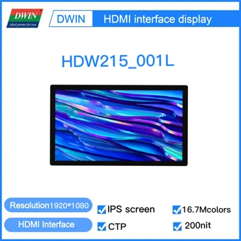 DWIN Nové Vyrazili 21,5 Palca 1920x1080 Rozlíšenie HDMI Rozhranie Displej LCD IPS TFT Displej Kapacitný Dotykový Vhodné pre Raspberry Pi 4B