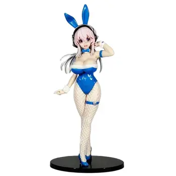 Anime Super Sonico Bunny Ver. PVC Akcie Obrázok Sexy Dievčatá Hry Sochu Zberu Model Hračky, Bábiky Darčeky 30 CM