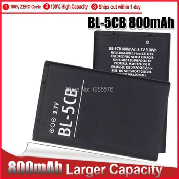 1-5PC Lítium Telefón Batéria BL-5CB BL5CB 3,7 V 800mAh Batérie BL 5CB Pre Nokia 3600 3660 6620 6108 3108 2135 N91 1280