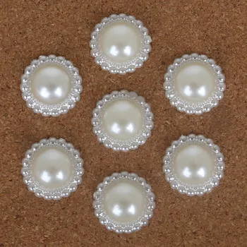 Vysoká Kvalita Multi-veľkosť Remeselníci Slonoviny ABS Imitácie Perál Kvet Korálky pre DIY Šperky Remeselnej Tvorby