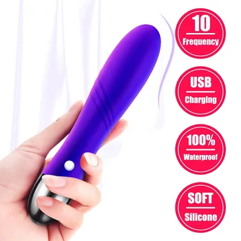 Nabíjateľná G-Spot Vibrátor, Dildo Realistické Dildo S 10 Vibrácií, Tichý Vaginálne Klitorisu Análny Stimulácia Dospelých, Sexuálne Hračky 0