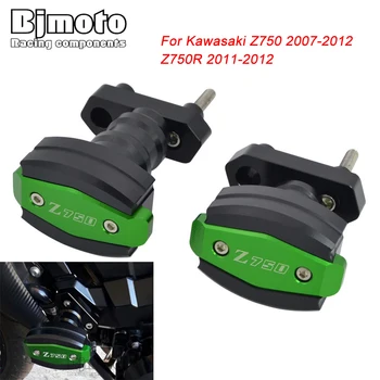 BJMOTO Pre Kawasaki Z750 2007-2012 Z750R 2011-2012 Motorke Pádu Ochrana Rámu CNC Hliníkové Jazdcov Crash Protector