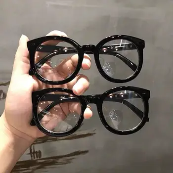 Krátkozrakosť nadrozmerné okuliare čierny rám GM slnečné okuliare black hrubé rámu okuliarov rám č šošovky Zdobiť módne okuliare