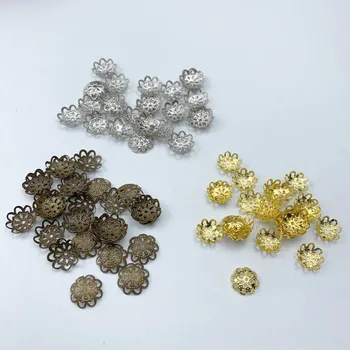 100ks 10 mm Korálky Čiapky Filigránske Perličiek zakončenie Kužeľ Šperky Výrobu Komponentov finde
