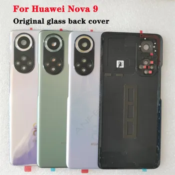Nové Originálne Pre Huawei Nova 9 Späť Prípade Keramický Kryt Batérie Pre Nova 9 Náhradné Diely, Zadný Kryt Dvere Bývanie + Objektív 0