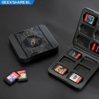 GeekShare NS Hra Karty Prípade Čierna Tajomstvo Egypta Krabica Pre Nintendo Prepínač Kazeta Úložný Box Pre Nintend Prepínač Príslušenstvo