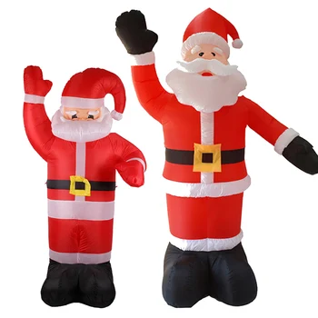 2.4 m Vzduchu Nafukovacie Santa Claus Vonkajšie Airblown Vianočné Dekorácie Obrázok Deti Klasické Hračky s integrovaným ventilátorom