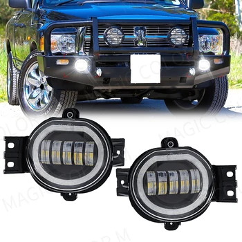 Magic colorM LED Hmlové Svietidlo alebo Dodge Ram 1500 2002-2008 2500/3500 2003-2009 Durango Truck 2004-2006 s Angel Eye Svetlá 12V